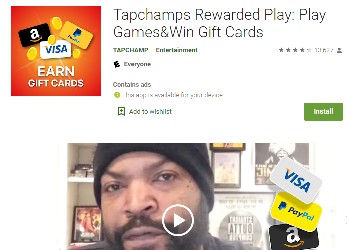 Tapchamps Rewarded Play